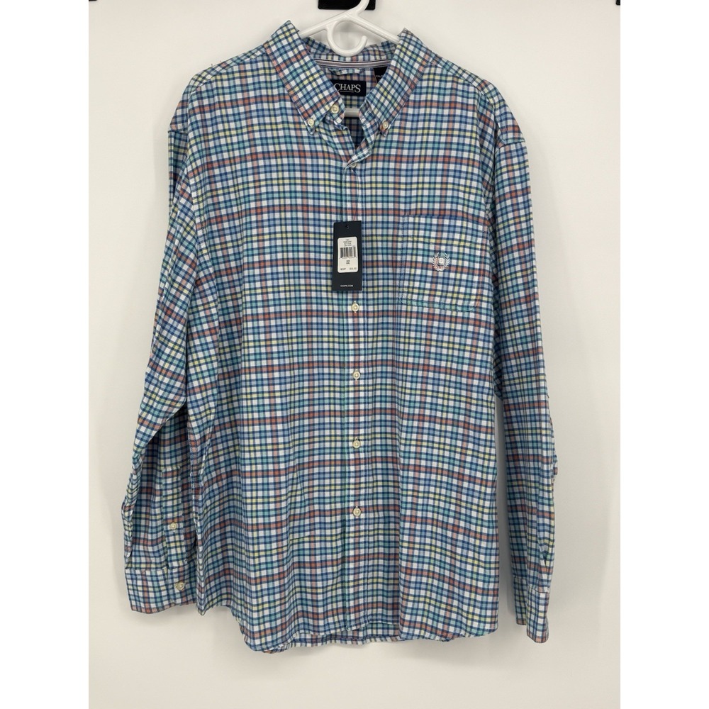 Chaps Men's Long Sleeve Button Down XXL NWT